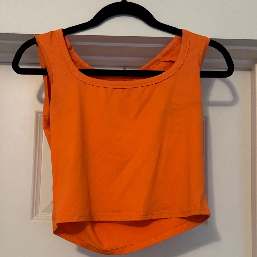 Orange Sleeveless Women's Top